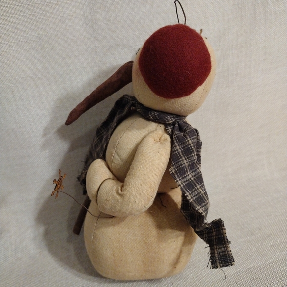 Honey & Me Primitive Snowman / Red Earmuffs - Picture 5 of 7